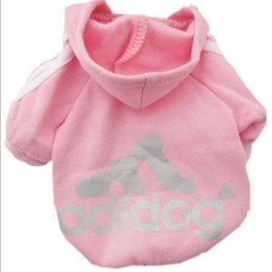 Adidog pink dog tracksuit